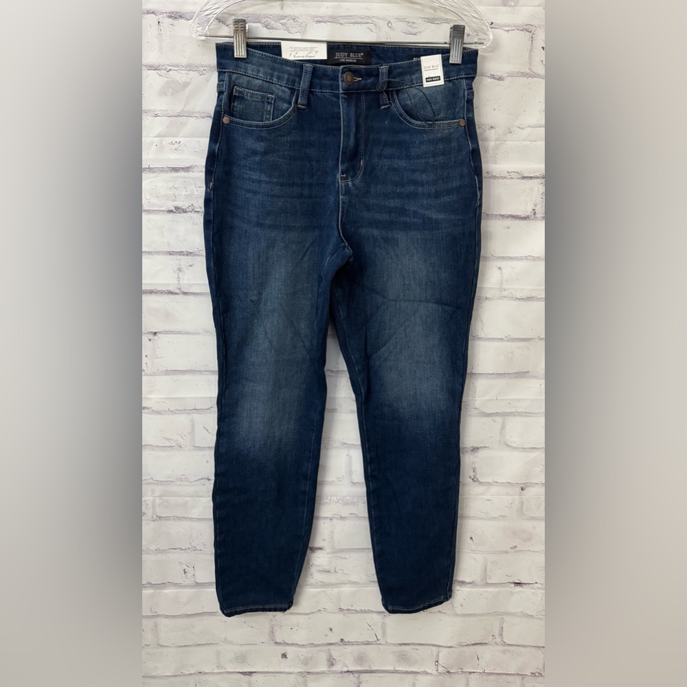 Judy Blue‎ 5/27 Boyfriend Fit High Waist Stretch Blue Jeans New